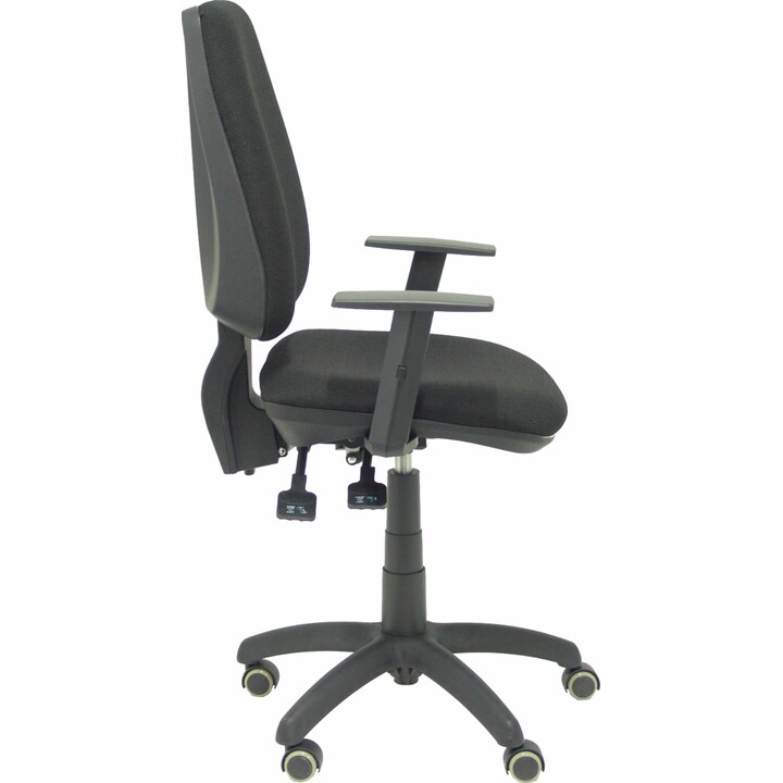 Chaise bali Elche s, accoudoirs noirs, reg