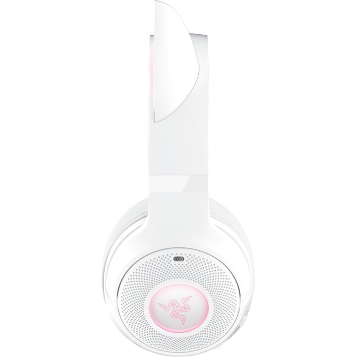 Razer Kraken Kitty V2 Bt, auriculares Bluetooth Wireless Bluetooth con orejas de gatito, blanco