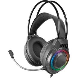 Mars Gaming MH124 FRGB Cuffie, Jack da 3,5 mm, Alimentatore USB, Controllo del volume, Nero