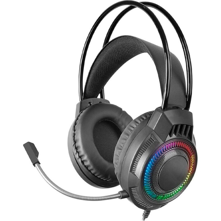 Mars gaming headset MH124 FRGB 3.5mm jack USB power volume control black color