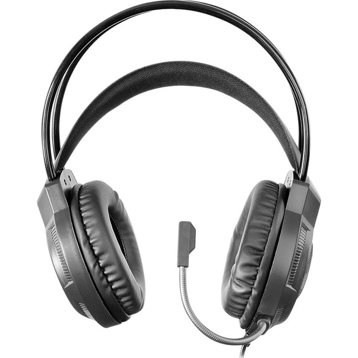 Mars Gaming MH124 FRGB Cuffie, Jack da 3,5 mm, Alimentatore USB, Controllo del volume, Nero