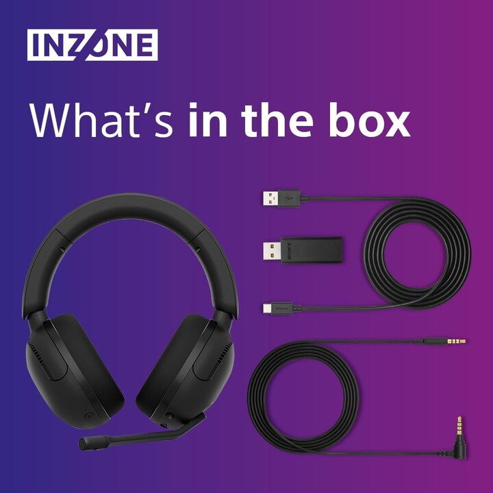 Casque de jeu sans fil Sony Inzone H5 avec microphone/Noir