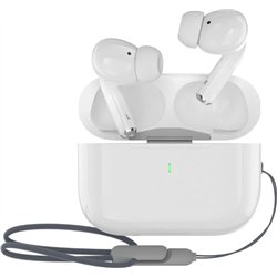 Écouteurs sans fil Devia Airbuds Pro 2 / TWS / Bluetooth 5.3 / 350 mAh / Blanc