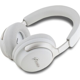 Auricular diadema inalámbrico Guess 4G / Cancelación de ruido activa y ambiental / Bt 5.3 / 300 mAh / Blanco / GUBHC22PSFCSME