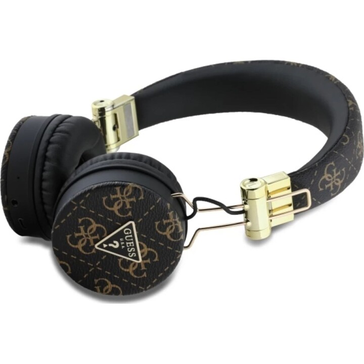 Guess 4G Triangle Wireless Headband Headset / Cancellazione del rumore / BT 5.3 / 300 mAh / Nero / GUBH70E4PTMK