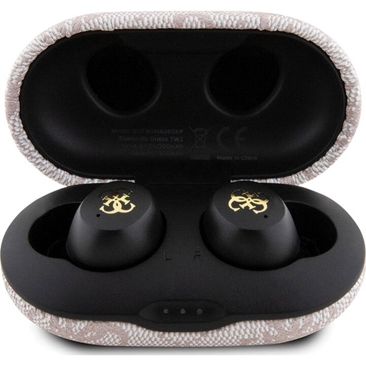 Guess 4G Auricolari wireless / TWS / Cancellazione del rumore / Bt 5.3 / 300 mAh / Rosa / GUTWSP4EGP
