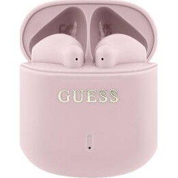 Fones de ouvido sem fio Guess Classic / TWS / Bt 5.3 / Controle de voz / 300 mAh / Rosa / GUTWSJ14ESGP