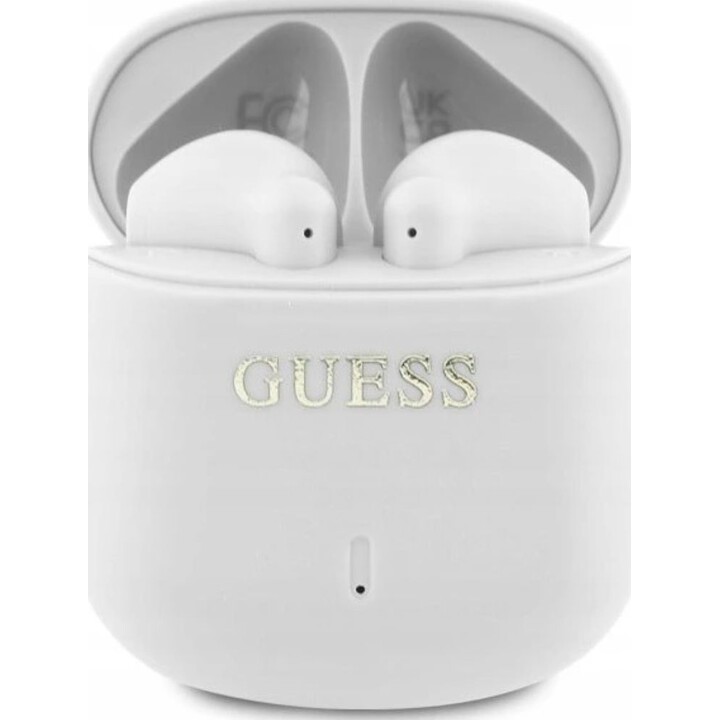 Auricular inalámbrico Guess Classic / TWS / Bt 5.3 / Control por voz / 300 mAh / Blanco / GUTWSJ14ESGH