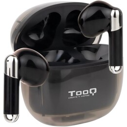 Cuffie Tooq Onyx Bluetooth 5.3 nere / Tipo-C / Controllo touch / Base di ricarica / TQBWH-0054B