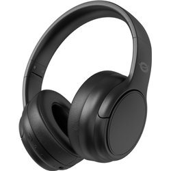 Fones de ouvido Bluetooth 5.4 da Conceptronic com microfone / Jack 3.5 / Carregamento tipo C / 400Mah / PARRIS03B / Preto