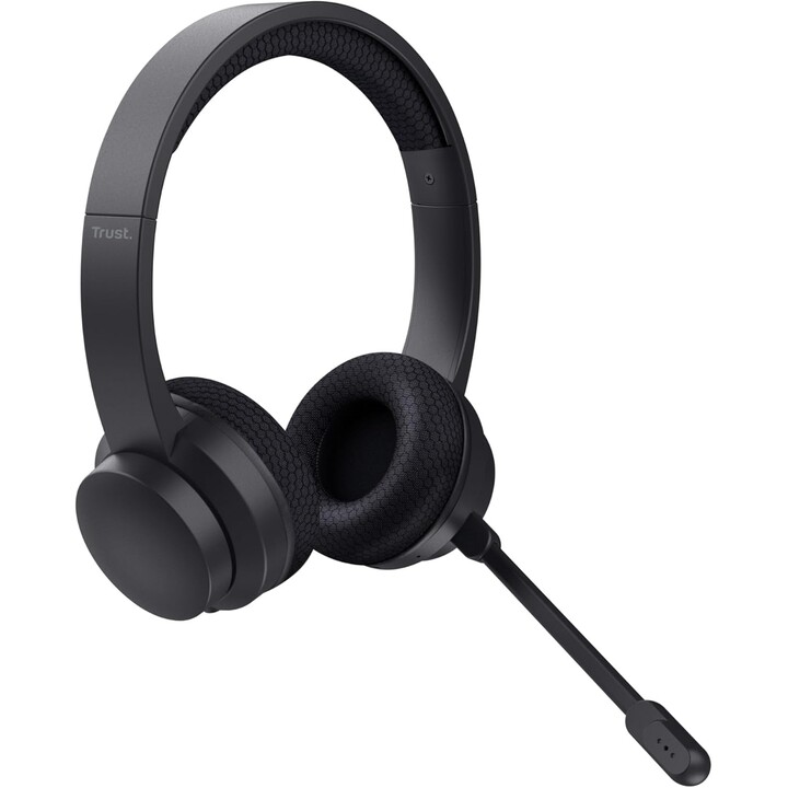 Trust Ayda Fones de ouvido sem fio e com fio Faixa de cabeça Chamadas/Música USB Tipo C Bluetooth Preto