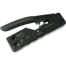 Alantec NI041, Modulares Crimpwerkzeug 8P/6P/4P für Durchgangssteckverbinder, geschmiedeter Stahl, schwarz