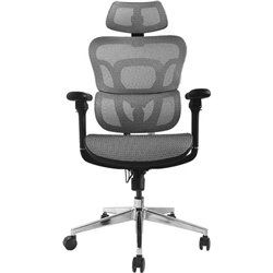 Equip 651050 Premium Ergonomischer Bürostuhl, Grau, Netzpolster, 5 Positionen