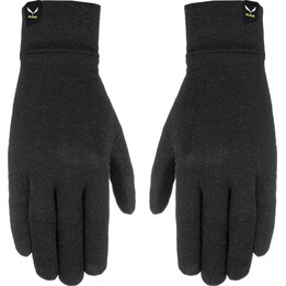 Guantes de lana Salewa Cristallo Liner, talla XL, negro