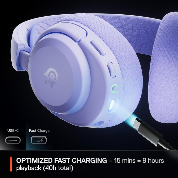Steelseries Arctis Nova 3p Auriculares Inalámbrico Diadema Música/uso Diario Bluetooth Lavanda
