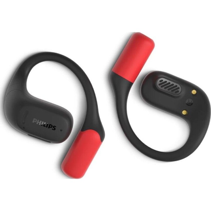 Philips TAA6709BK Bluetooth Sports Headphones with Charging Case/ 7h Battery Life/ Black and Red