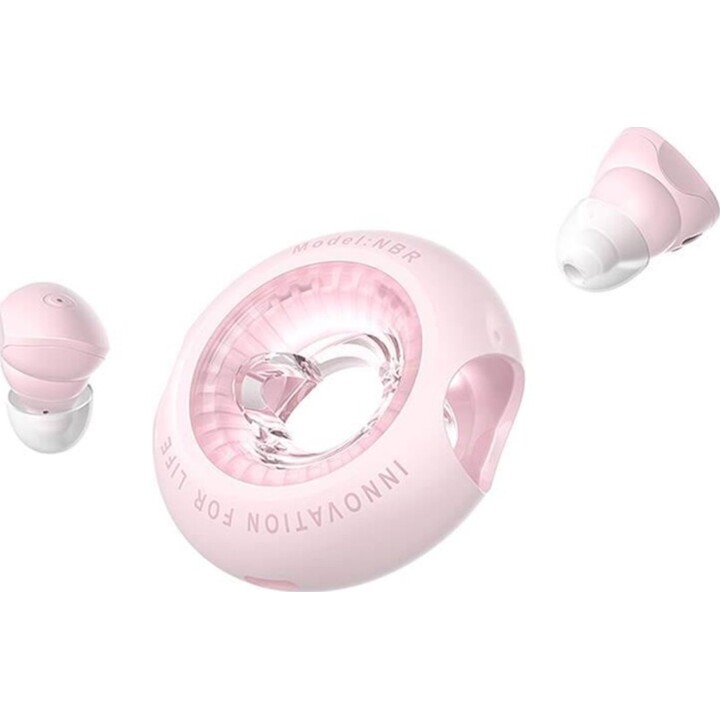 Fones de ouvido Bluetooth Vention NBRP0 com estojo de carregamento / autonomia de 6h / rosa