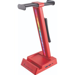 SUREFIRE Vinson N2 Kopfhörerständer Gaming RGB MF 2xUSB 3.0 USB-C Rot
