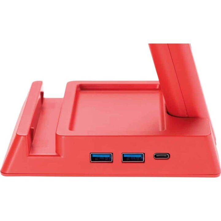 SUREFIRE Vinson N2 support pour casque gaming RGB MF 2xUSB 3.0 USB-C rouge