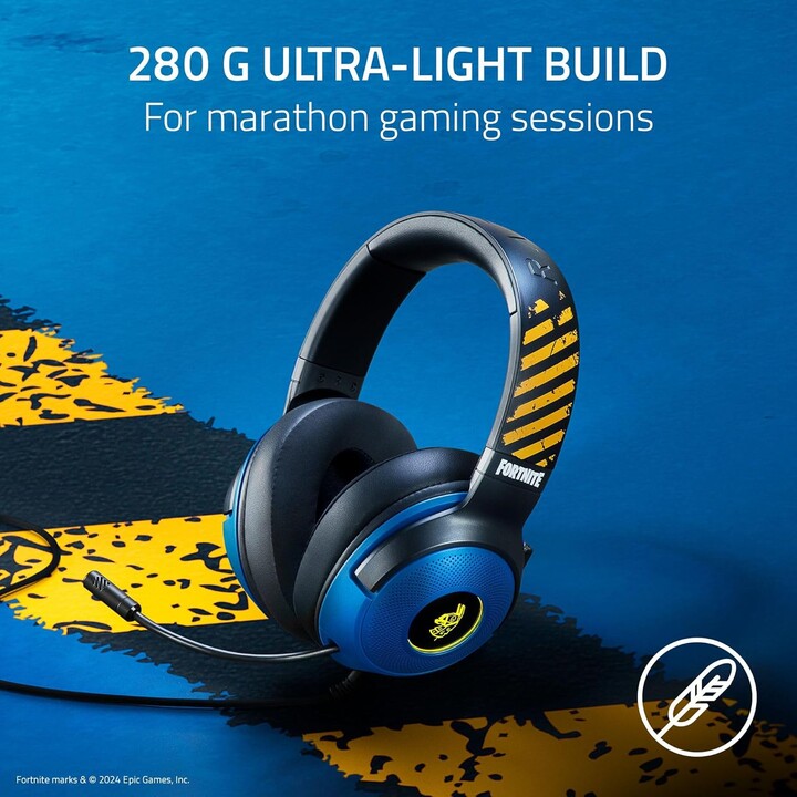 Razer Kraken V3 X - Headset para jogos USB com fio Fortnite Edition