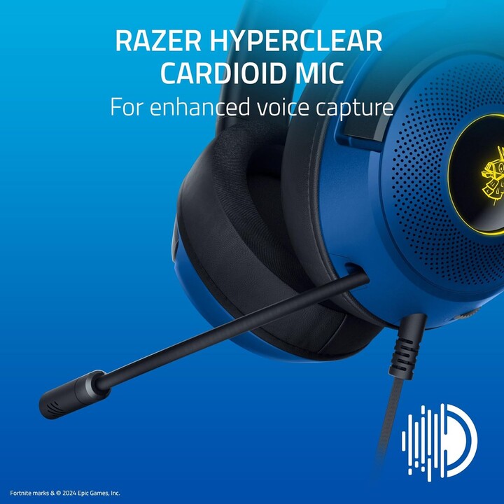 Razer Kraken V3 X - Headset para jogos USB com fio Fortnite Edition