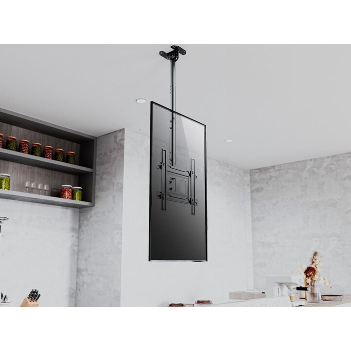 Equip 650321 support TV de plafond inclinable pour écrans 32" à 70" noir