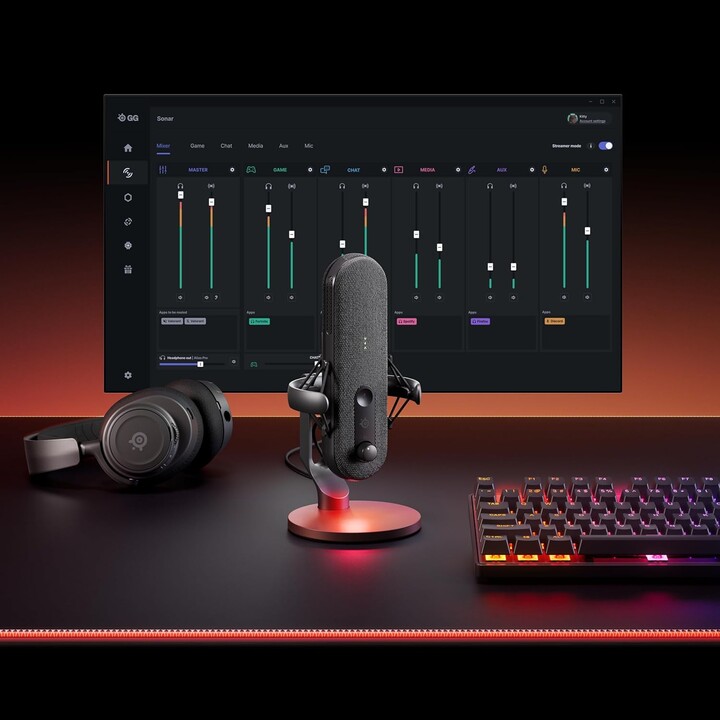 Microfone Steelseries Alias (61601)