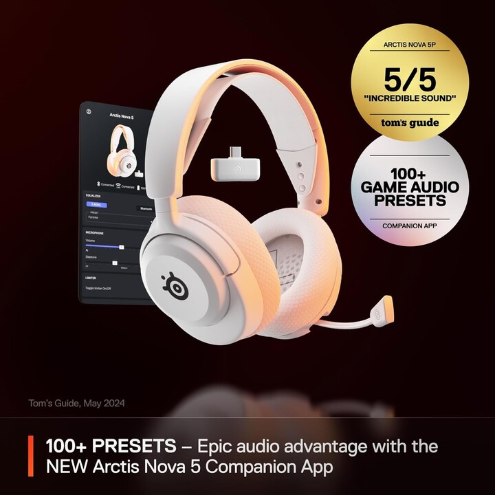 Steelseries Headphones - Arctis Nova 5 White (61671)