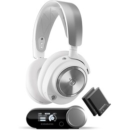 Steelseries Arctis Nova Pro Wireless Headset Wired and Wireless Headband Gaming Bluetooth Silver, White