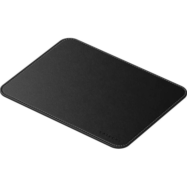 Satechi Premium Mauspad – Mauspad aus veganem Leder (Schwarz)