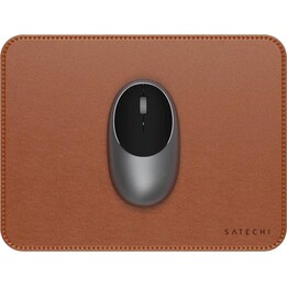 Satechi Premium Mauspad – Mauspad aus veganem Leder (Braun)