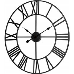 Reloj de pared grande de aluminio de 60 cm
