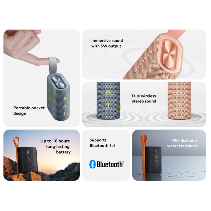 Xiaomi Sound Pocket Pink Bluetooth Speaker