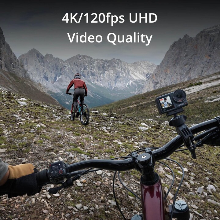 DJI Osmo Action 4 Standard Combo, 4K/120fps wasserdichte Actionkamera mit 1/1,3-Zoll-Sensor, atemberaubendes Filmmaterial mit ni
