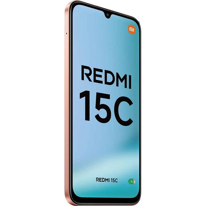 Xiaomi Redmi 15C, 256 GB, 4GB di RAM, 6,9 HD+, MediaTek Helio G81-Ultra, 6000 Mah, Arancia