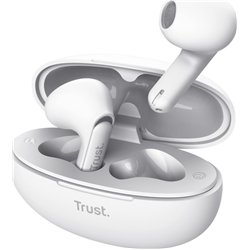 Trust Yavi ENC Bluetooth Headphones with Charging Case/ White