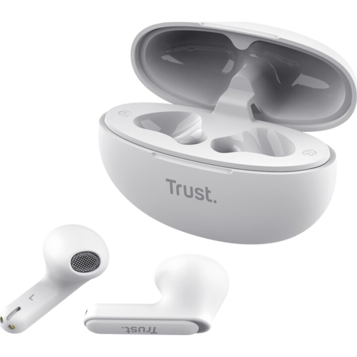 Trust Yavi auricolari Bluetooth ENC bianchi
