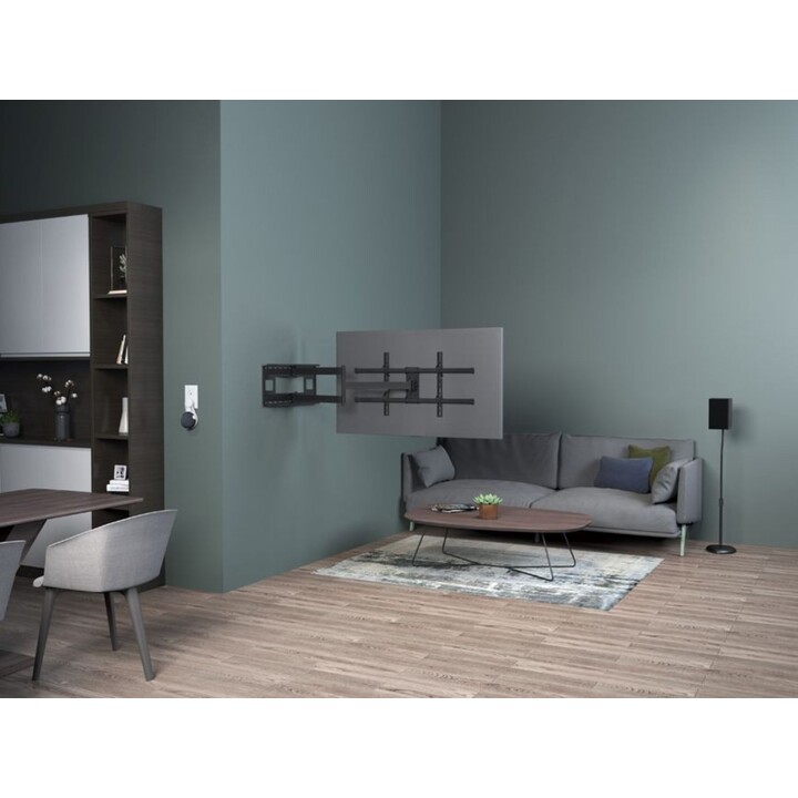 Equip 650327 Soporte de pared para TV con brazo largo y movimiento completo, negro