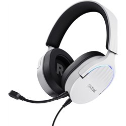 Casque de jeu avec microphone Trust Gaming GXT 490 Fayzo/ USB 2.0/ Blanc