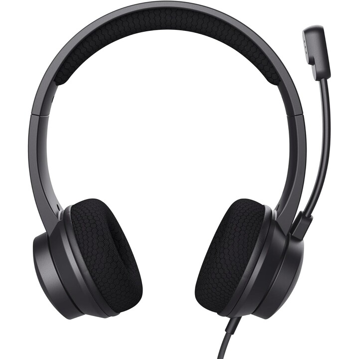 25089 Cuffie Trust Ayda/con microfono/USB/nere