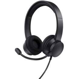 Auriculares Trust HS-260/ con Micrófono/ USB/ Negros