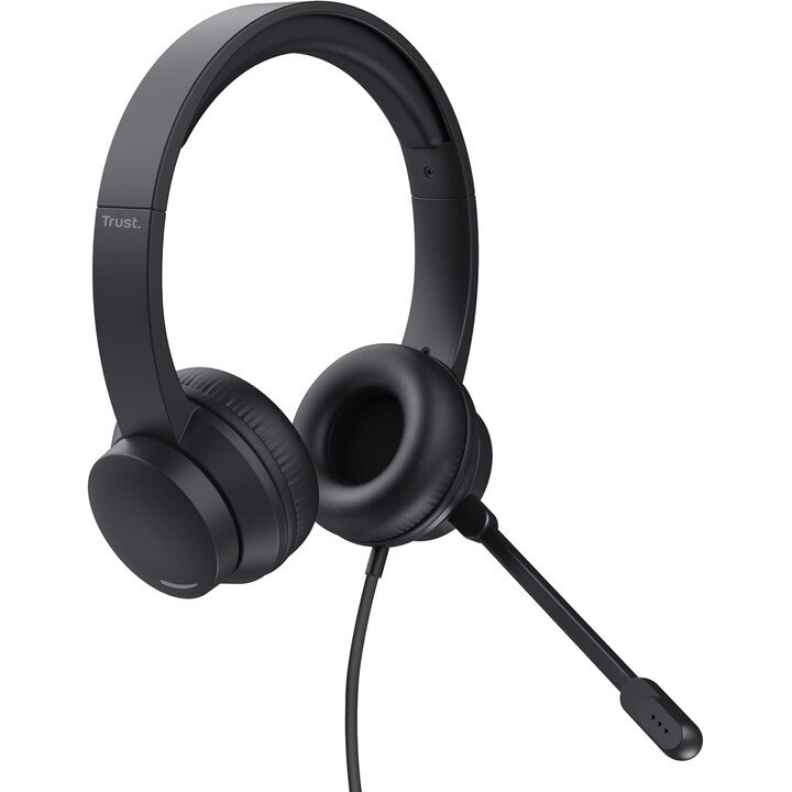 Auriculares Trust HS-150/ con Micrófono/ Jack 3.5/ Negros