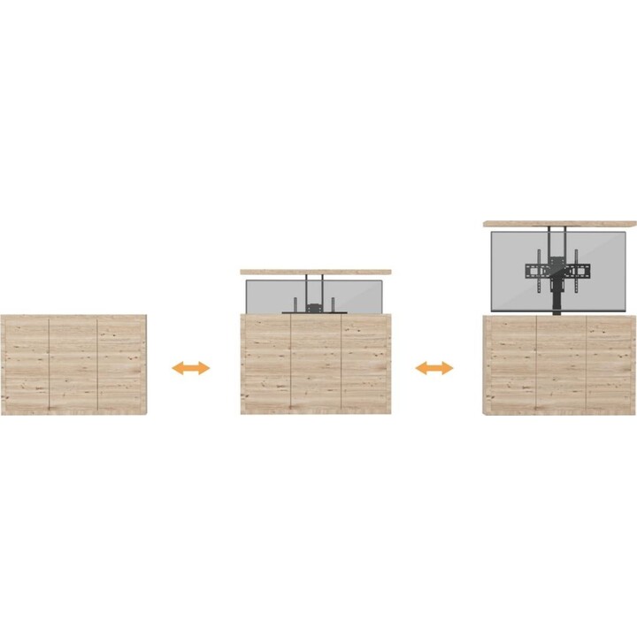 Equip Stand TV Wall 650606 37-65 Nero