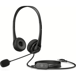 Casque stéréo filaire HP G2 Connecteur USB-A Noir