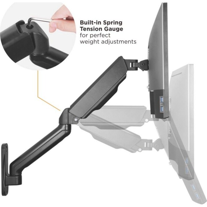 Supporto a parete per due monitor 17"-32".