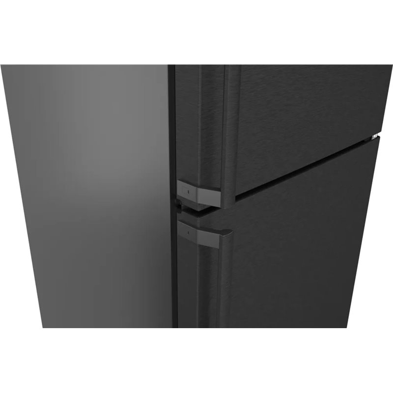 Bosch Frigorífico serie 4  combinado, 203 x 60 cm, acero negro antihuellas, total NoFrost, KGN39VXBT