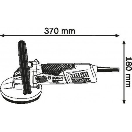 Bosch Amoladora de hormigón 125 mm, 1500 W, 9300 rpm, 0601776000