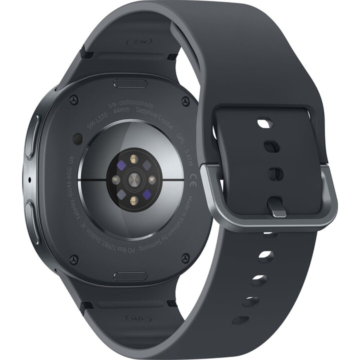 Samsung Galaxy Watch8, 44mm, Bluetooth, AI Smart Watch, procesador de 3nm, SM-L330NZSAEUB, grafito, gris