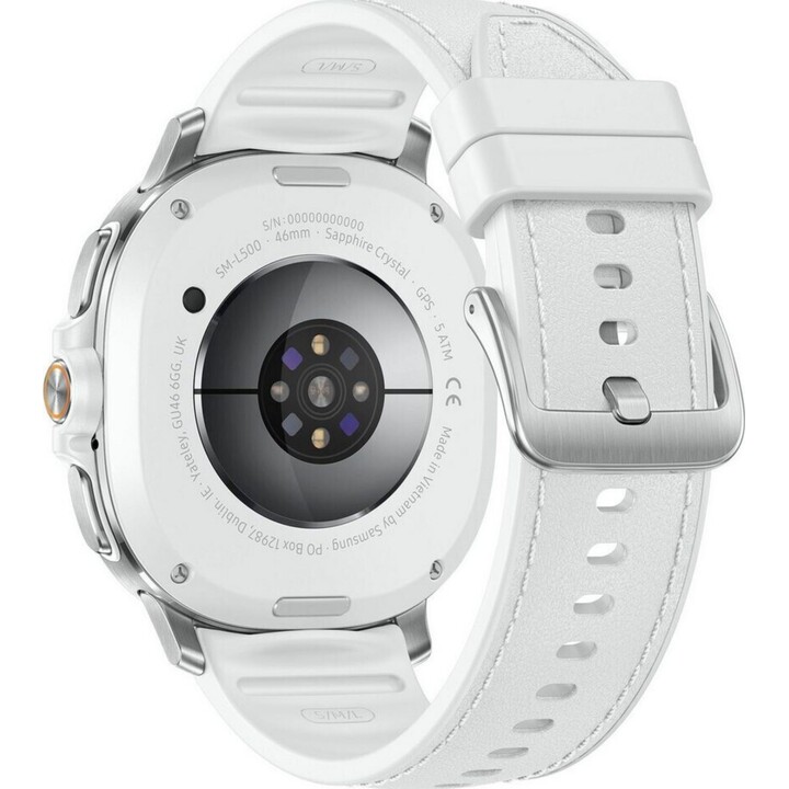 Samsung Galaxy Watch8 Classic, 46 mm, Bluetooth, AI Smart Watch, procesador de 3nm, entrenador de salud y sueño, blanco