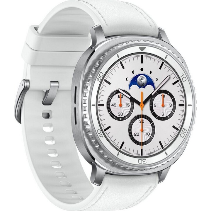 Samsung Galaxy Watch8 Classic, 46 mm, Bluetooth, AI Smart Watch, procesador de 3nm, entrenador de salud y sueño, blanco